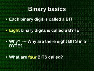 Binary basics