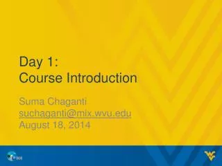 Day 1:
Course Introduction