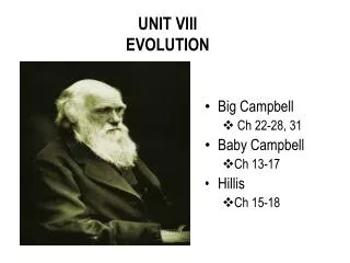 UNIT VIII EVOLUTION