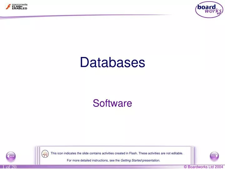 databases