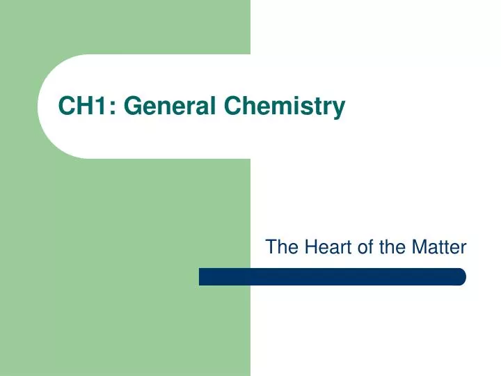 ch1 general chemistry