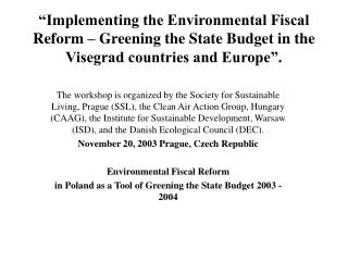 Environmental Fiscal Reform
