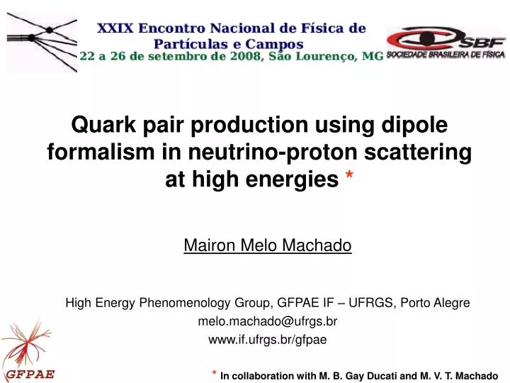quark pair production using dipole formalism in neutrino proton scattering at high energies