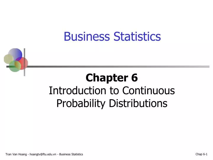 chapter 6 introduction to continuous probability distributions