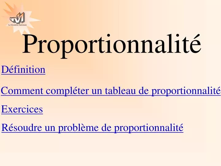 proportionnalit