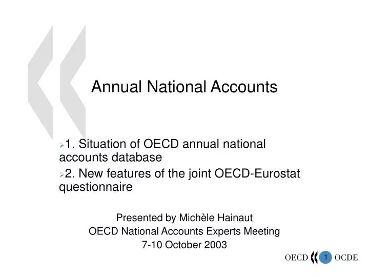 annual national accounts