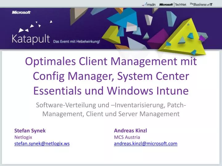 optimales client management mit config manager system center essentials und windows intune