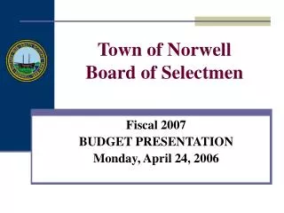 Town of Norwell Board of Selectmen