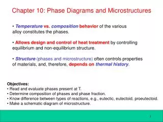 Chapter 10: Phase Diagrams and Microstructures