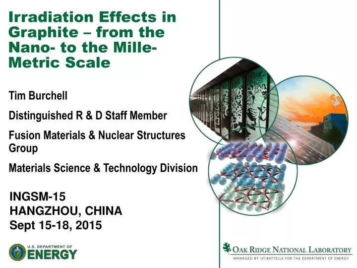 irradiation effects in graphite from the nano to the mille metric scale
