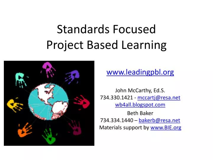 standards focused project based learning