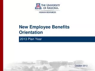 New Employee Benefits Orientation