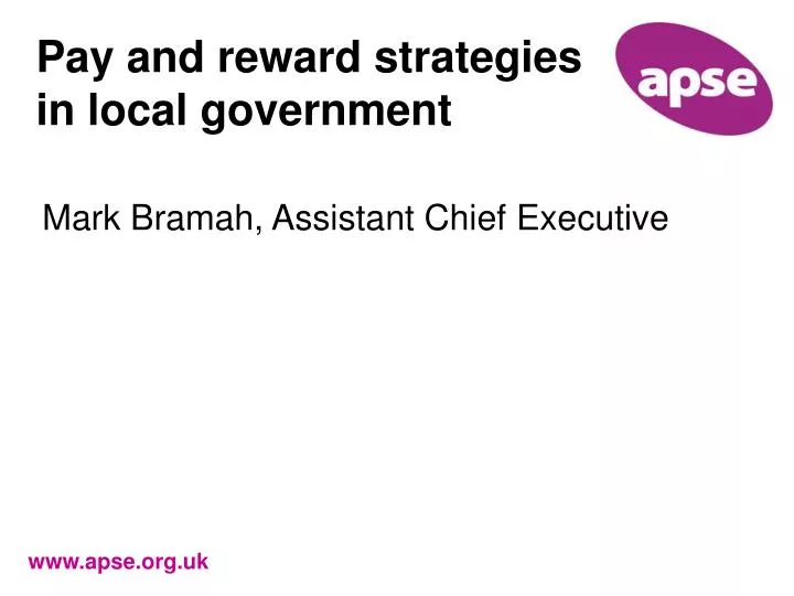 pay and reward strategies in local government