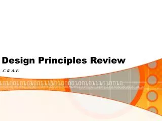 Design Principles Review