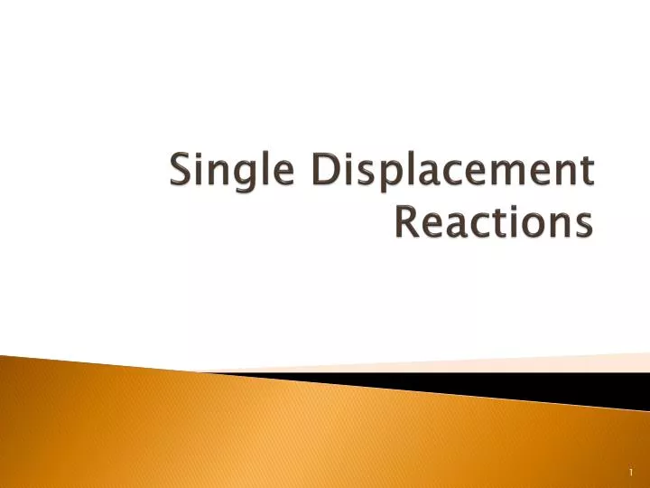 single displacement reactions