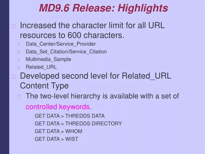 md9 6 release highlights