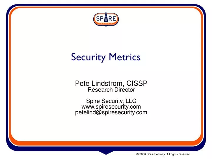 security metrics
