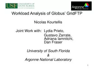 Workload Analysis of Globus’ GridFTP