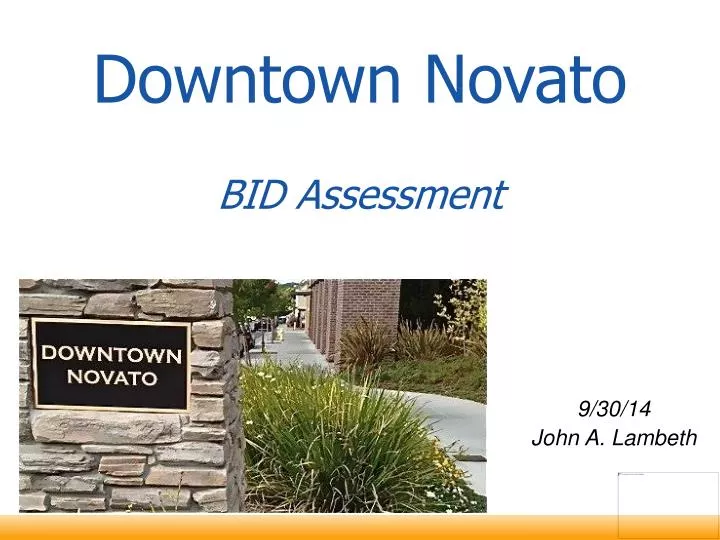 downtown novato bid assessment