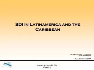 SDI in Latinamerica and the Caribbean