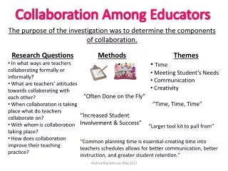 Collaboration Among Educators