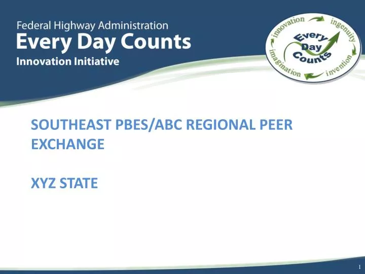 southeast pbes abc regional peer exchange xyz state