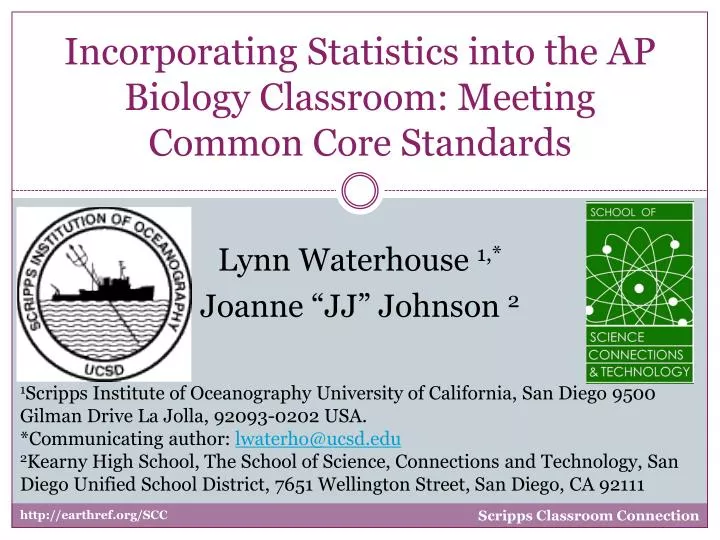 incorporating statistics into the ap biology classroom meeting common core standards