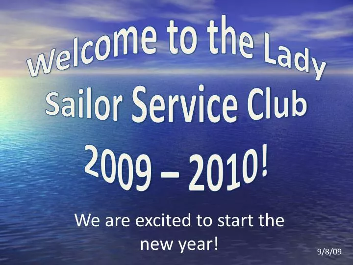 welcome to the lady sailor service club 2009 2010