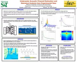Underwater Acoustic Channel Estimation and Statistical Analysis from Experimental Data