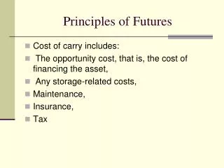 Principles of Futures