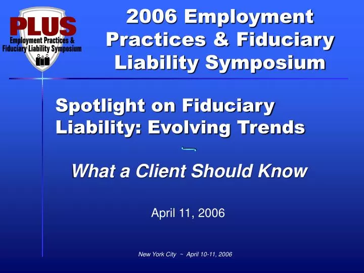 spotlight on fiduciary liability evolving trends