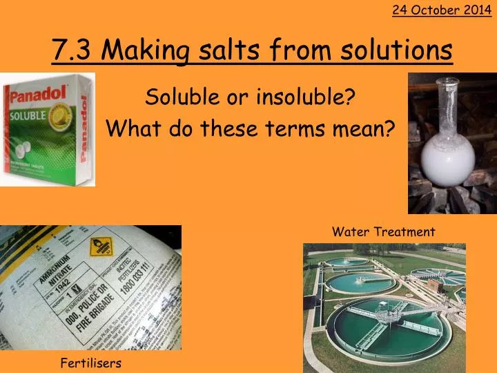 7 3 making salts from solutions