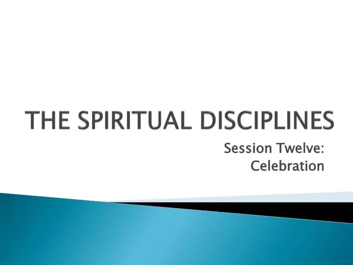 the spiritual disciplines
