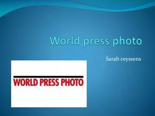 World press photo