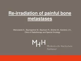 Re-irradiation of painful bone metastases