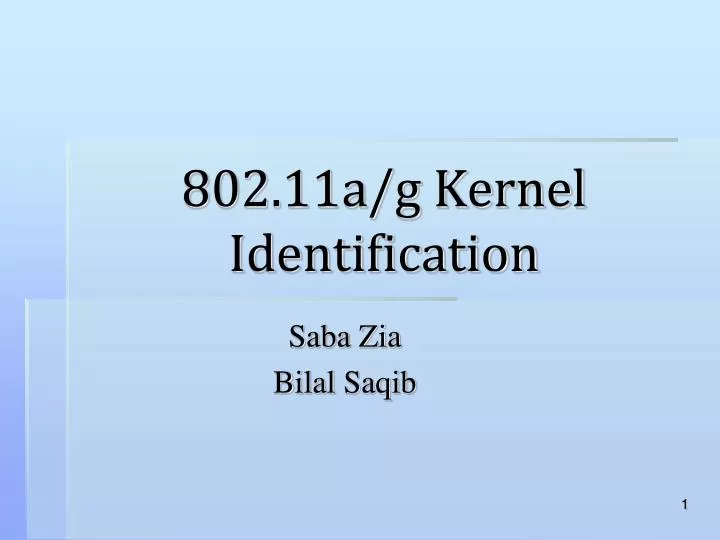 802 11a g kernel identification