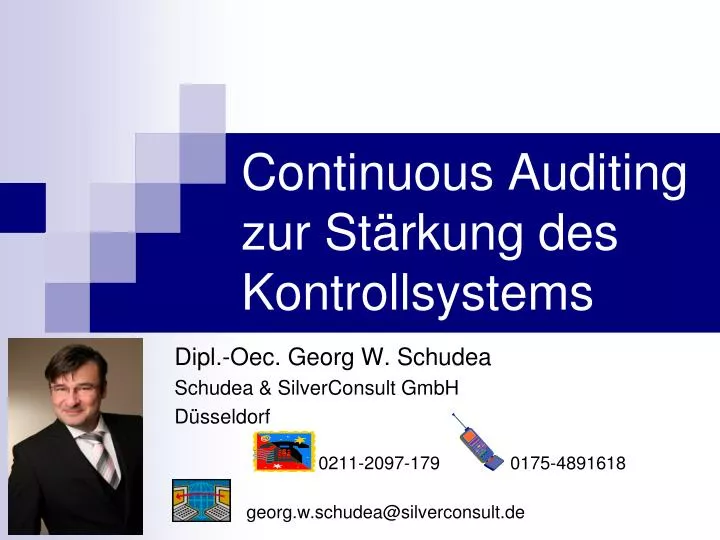 continuous auditing zur st rkung des kontrollsystems