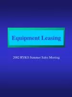 Equipment Leasing - slide 1