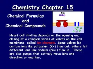 Chemistry Chapter 15