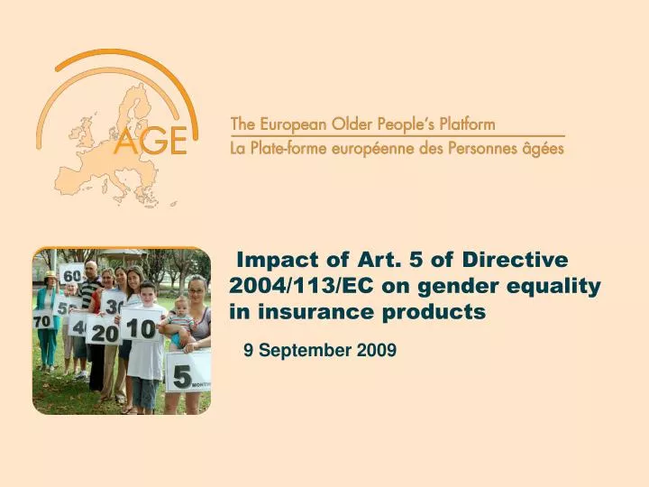 impact of art 5 of directive 2004 113 ec on gender equality in insurance products