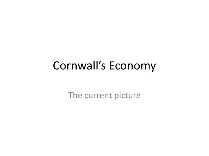 cornwall s economy