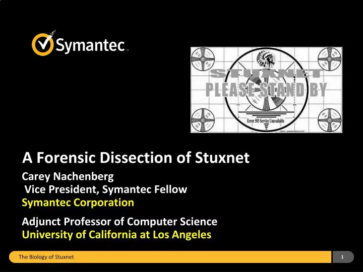 a forensic dissection of stuxnet