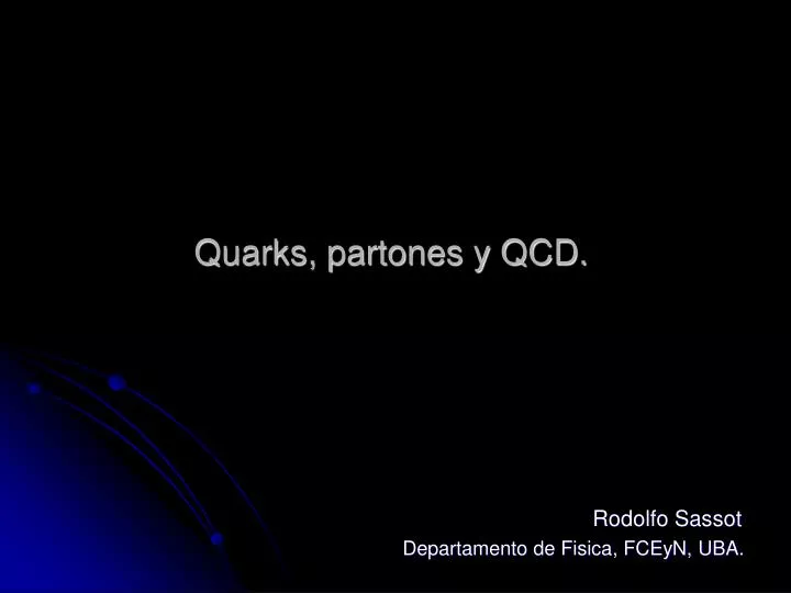 quarks partones y qcd
