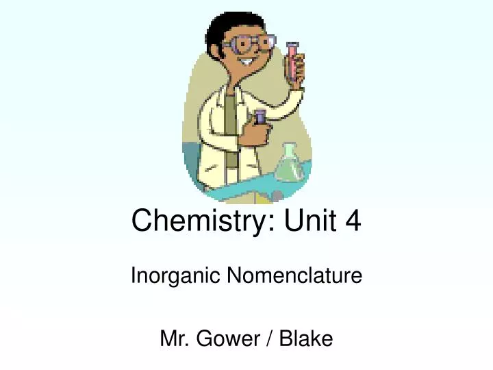 chemistry unit 4
