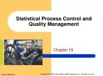 Statistical Process Control and Quality Management - slide 1