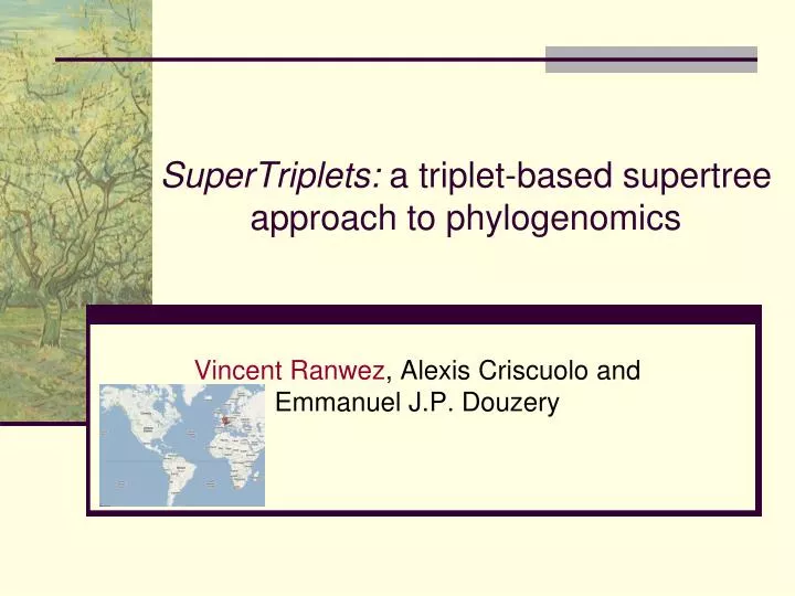 supertriplets a triplet based supertree approach to phylogenomics