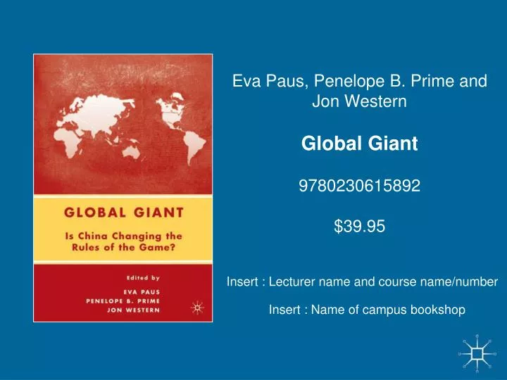 eva paus penelope b prime and jon western global giant 9780230615892 39 95