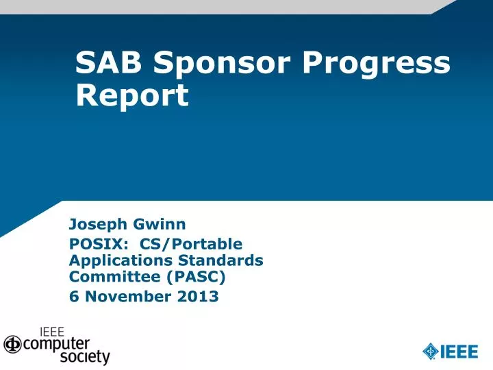 sab sponsor progress report