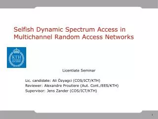 Selfish Dynamic Spectrum Access in Multichannel Random Access Networks