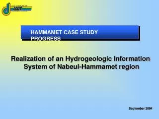HAMMAMET CASE STUDY PROGRESS